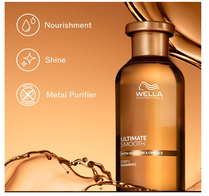 Wella Professionals Ultimate Smooth Shampoo with Squalane & Omega-9