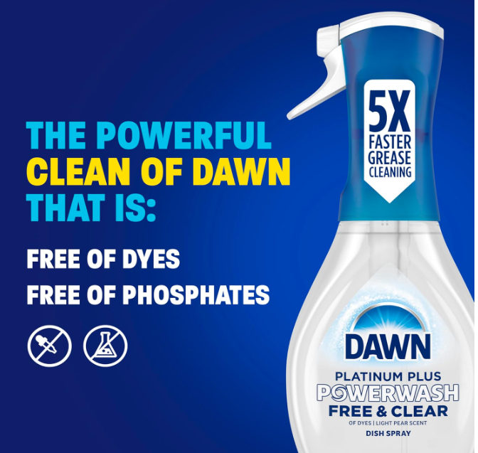 Dawn Platinum Plus Powerwash Free & Clear Dish Spray 16fl oz