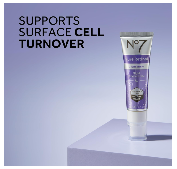 No7 Pure Retinol 1% Night Concentrate 30 ml