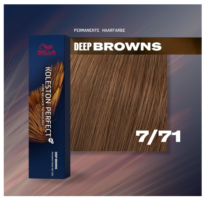 Wella Professionals Koleston Perfect Me+ 7/71 Medium Blonde Brown Ash 60ml