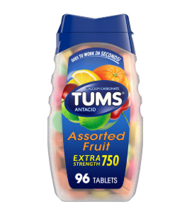 Tums Antacid Extra Strength 750 Assorted Fruit 96tab