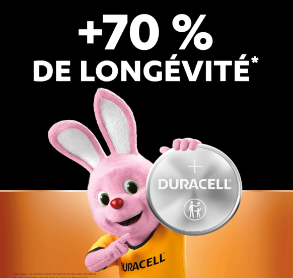 Duracell Lithium Button Batteries 3V Pack of 4