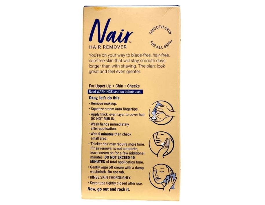 Nair Hair Removal Cream for Face with Special Moisturizers 57g