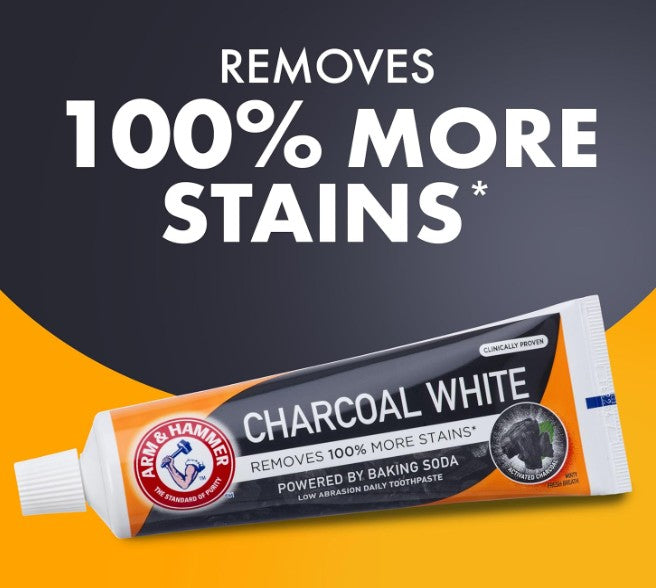 Arm & Hammer Charcoal White Pro Toothpaste 75ml