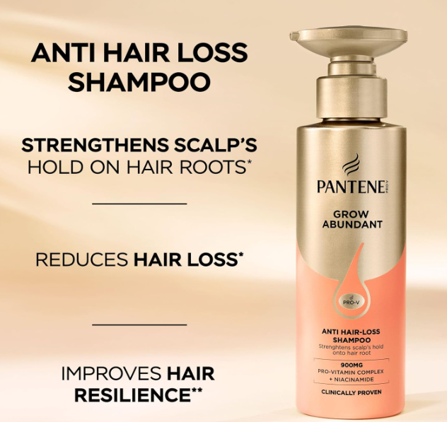 Pantene Grow Abundant Anti-Hair Loss Shampoo 290ml