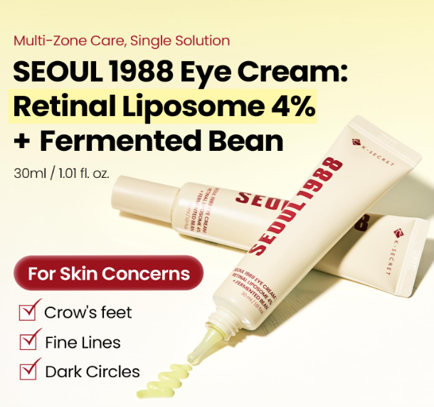 K-Secret Seoul 1988 Eye Cream Retinal Liposome 4% + Fermented Bean