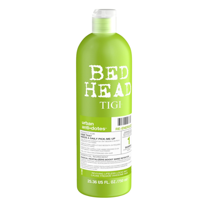 Bed Head by TIGI Re-Energize Urban Antidote Shampoo 750ml