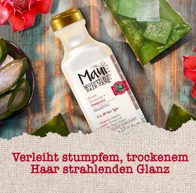 Maui Moisture Shine Enhancing Aloe Vera Vegan Shampoo 385ml