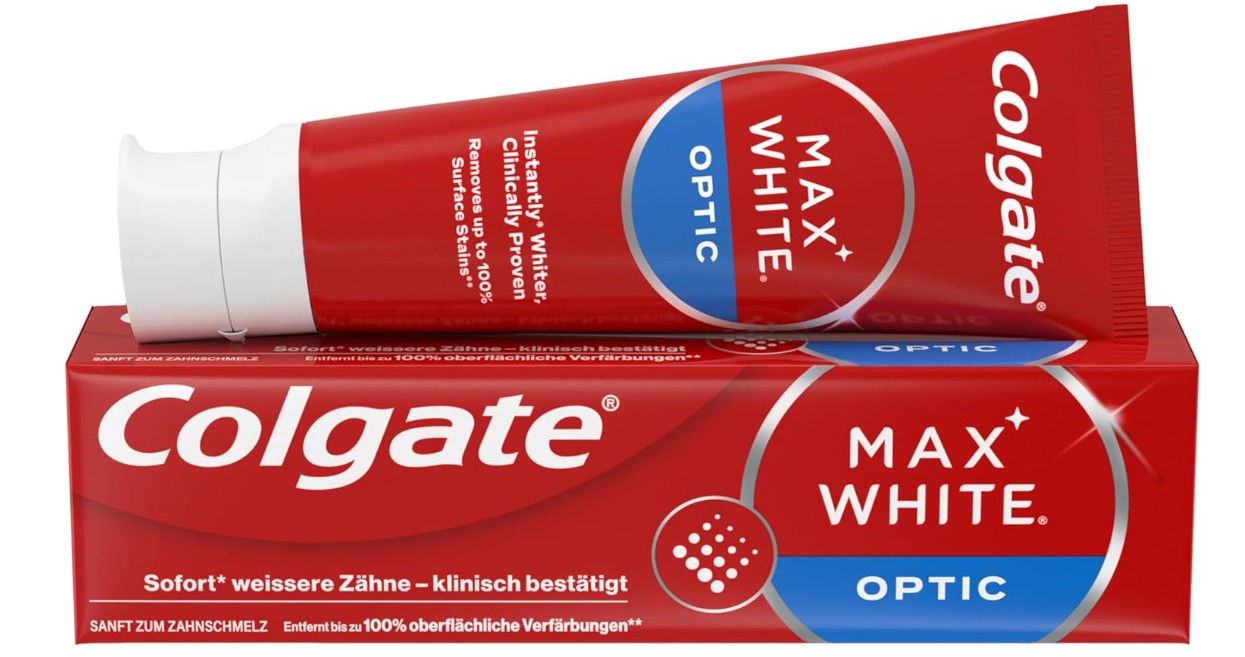 Colgate Max White Optic Toothpaste 75ml 4-Pack