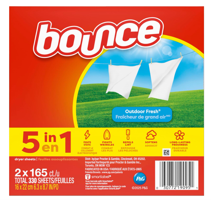 Bounce 5in1 Dryer Sheets 330 Count