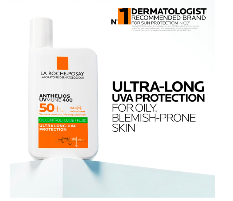 La Roche-Posay Anthelios UVMune 400 Oil Control Invisible Fluid SPF50+ 50ml