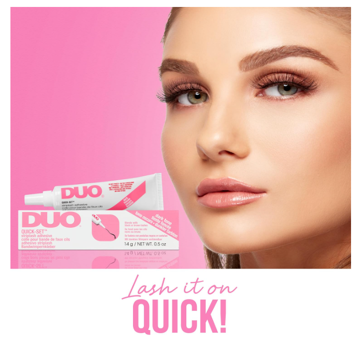 DUO Quick-Set Lash Glue Dark Tone Large Squeeze Tube Striplash Adhesive 14g