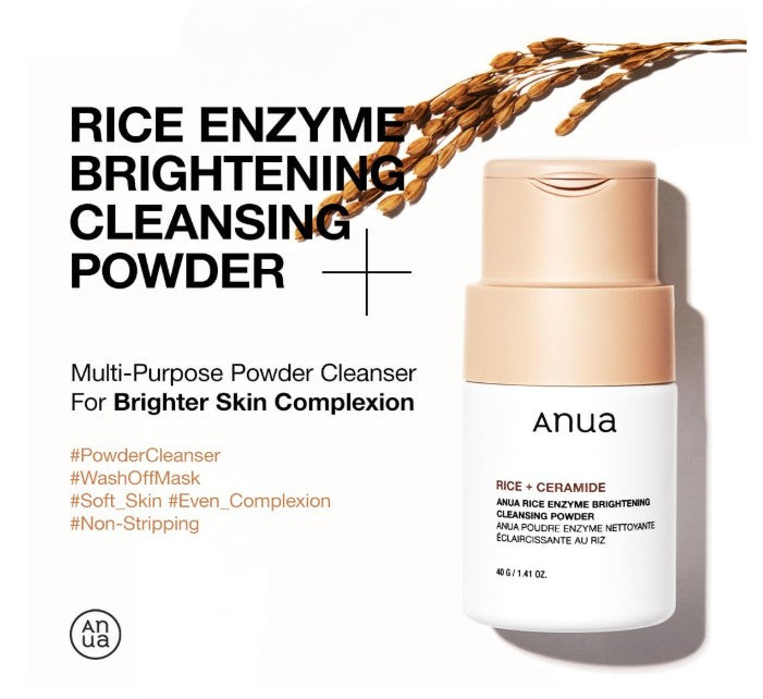 Anua Rice Enzyme Brightening Cleansing Powder 300g