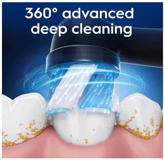 Oral-B iO Ultimate Clean Replacement Brush Heads Black 4pcs