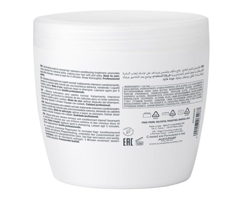 Alfaparf Milano Semi Di Lino Diamond Illuminating Mask 500ml