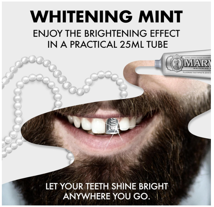 Marvis Whitening Mint Travel Size Toothpaste 25ml