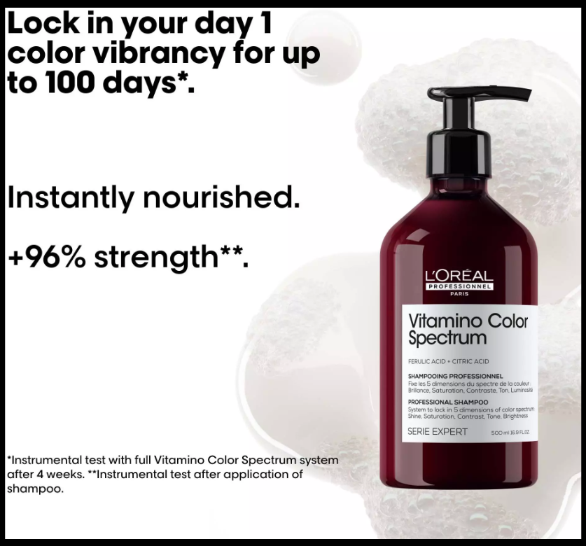 L'Oréal Professionnel Série Expert Vitamino Color Spectrum Shampoo with Ferulic &amp; Citric Acid 500ml