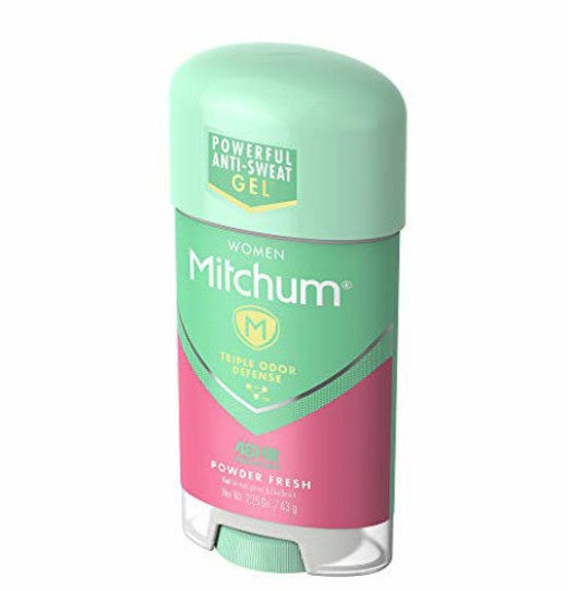 Mitchum Women Powder Fresh Antiperspirant Deodorant Gel 2 x 63g