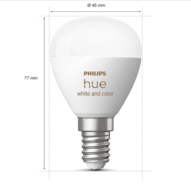 Philips Hue White & Color Ambiance E14 LED Lamp Pack of 1