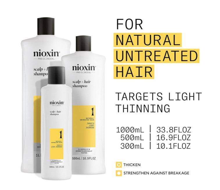 Nioxin System 1 Scalp + Hair Shampoo 1L