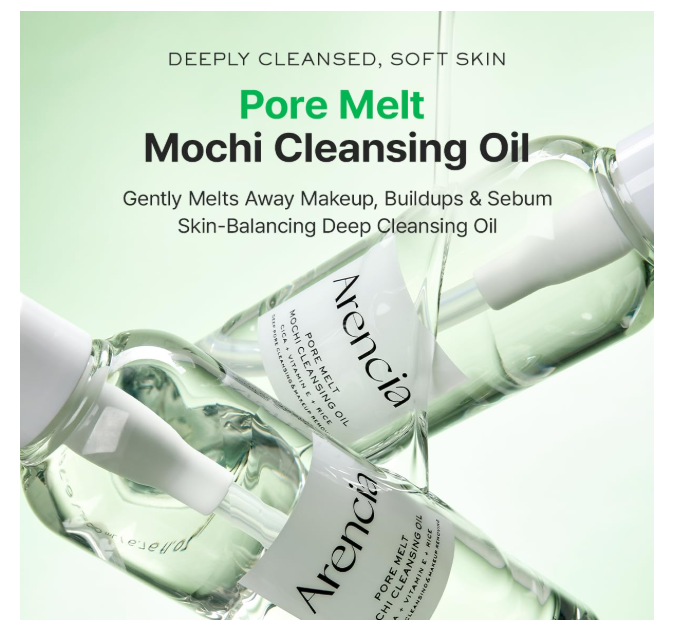 Arencia Pore Melt Mochi Cleansing Oil 200ml