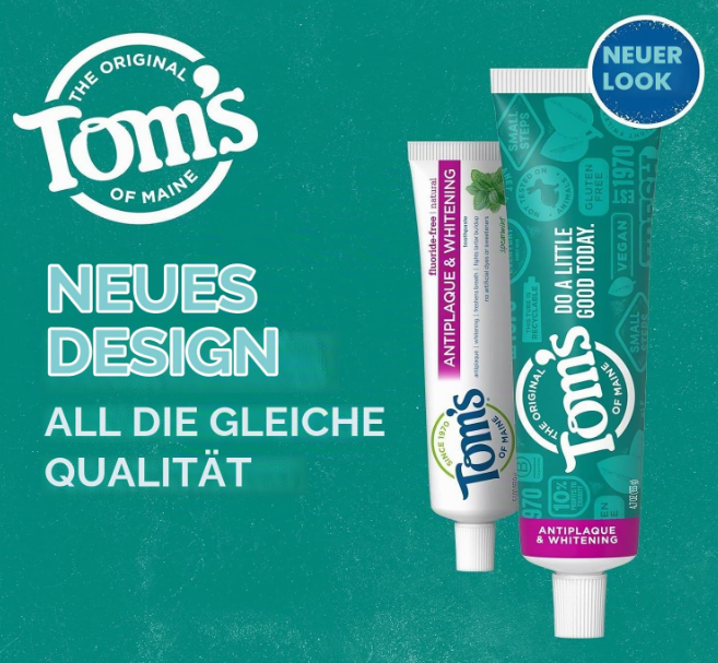 Tom's Of Maine Antiplaque & Whitening Fluoride-Free Toothpaste 155.9g