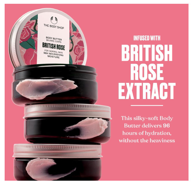 The Body Shop British Rose Body Butter 200ml