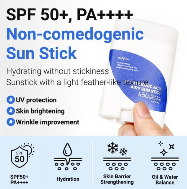 Isntree Hyaluronic Acid Airy Sun Stick SPF50+ PA++++ 22g