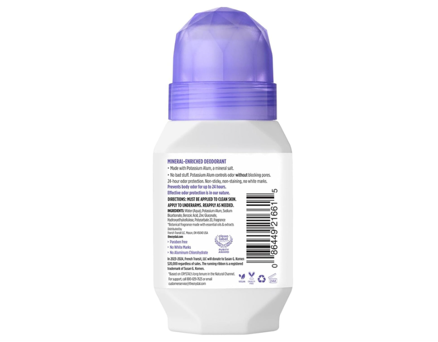 Crystal Essence Deodorant Roll-On Lavender &amp; White Tea 66ml