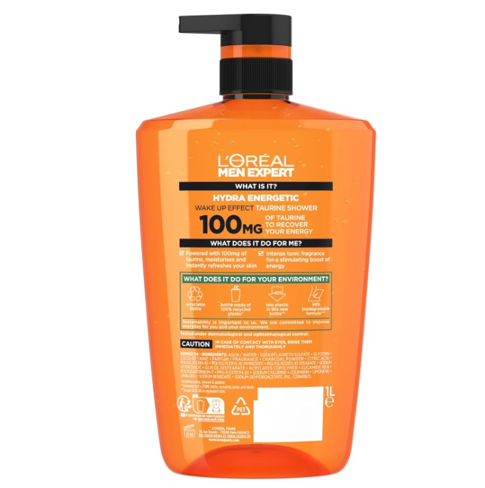 L'Oréal Men Expert Hydra Energy XXXL Shower Gel 1000ml