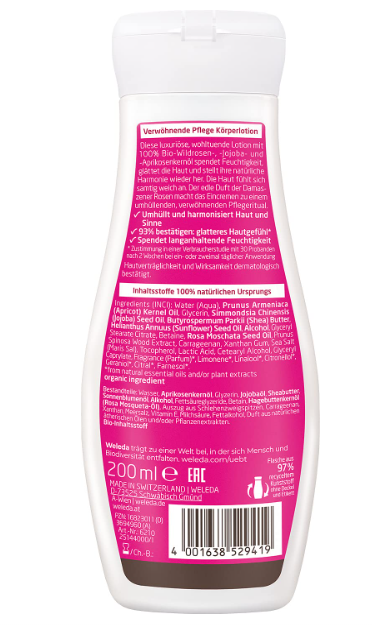 Weleda Organic Wild Rose Body Lotion 200ml