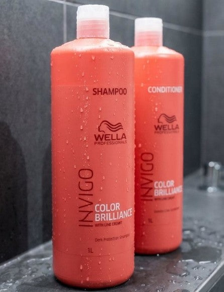 Wella Professionals Invigo Color Brilliance Coarse Shampoo 1L & Conditioner 1L Duo