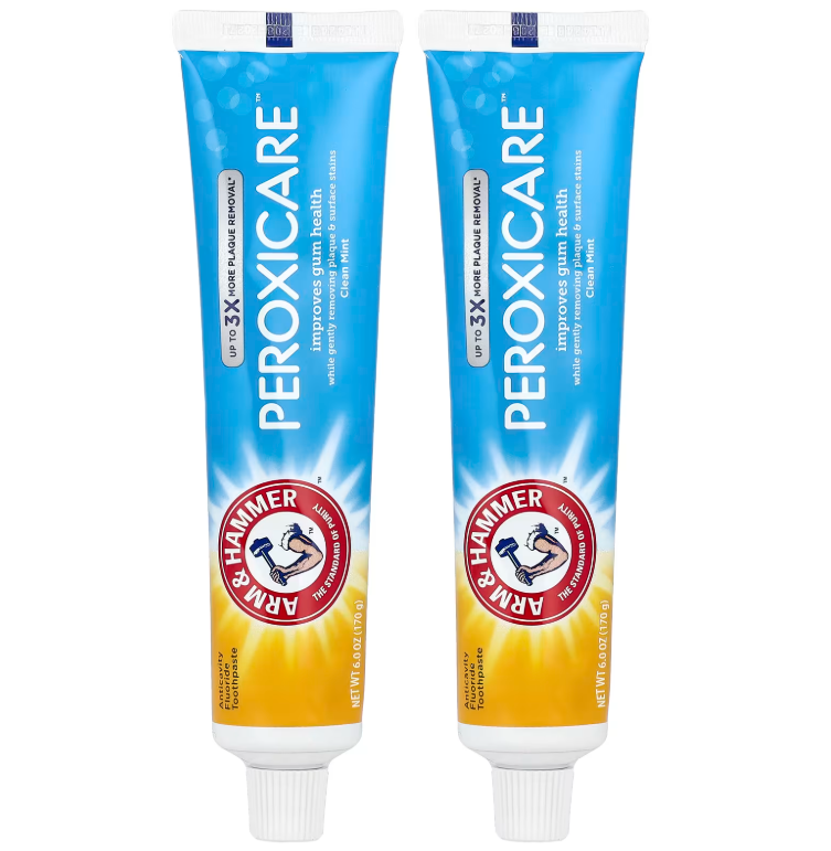 Arm & Hammer PeroxiCare Toothpaste Clean Mint 6.0oz 2 Pack