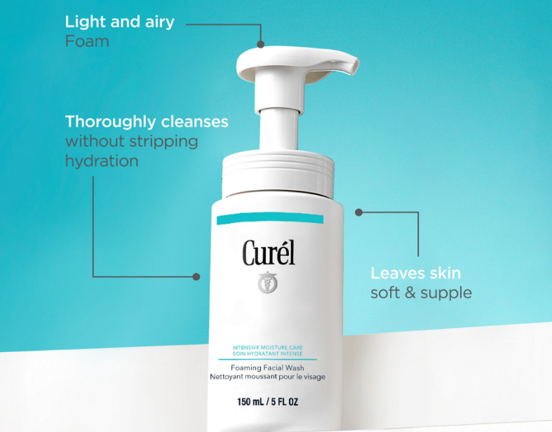 Curél Intensive Moisture Care Foaming Facial Wash 150ml
