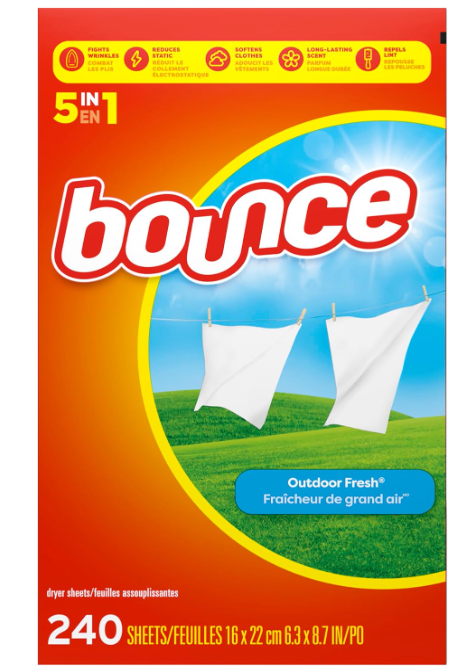 Bounce Outdoor Fresh Fabric Softener Sheets 240 Count