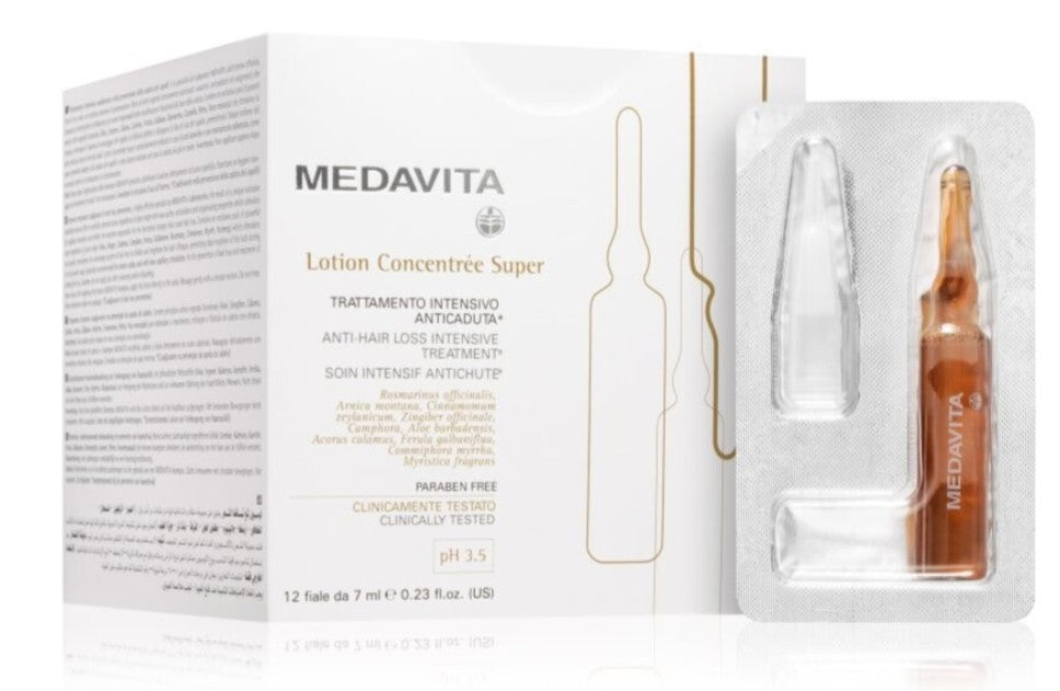 Medavita Lotion Concentrée Super Anti-Hair Loss Intensive Treatment 12 Vials x 7ml