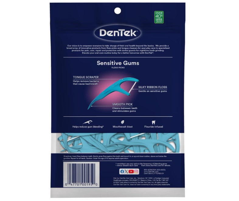 Dentek Sensitive Gums Comfort Clean Floss Picks 150pcs