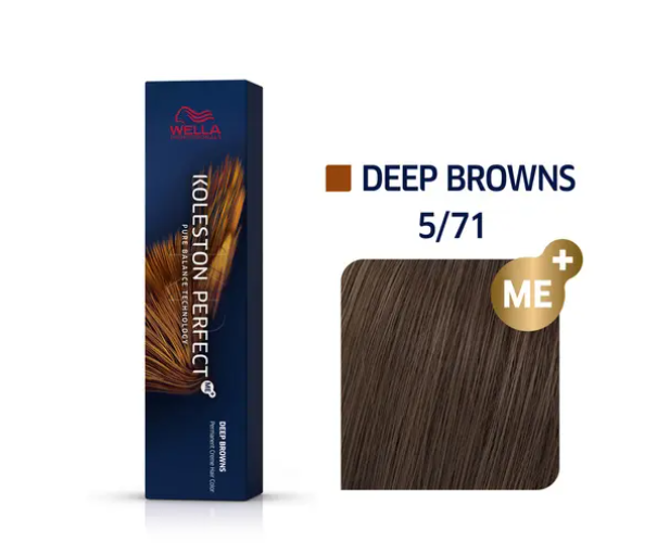 Wella Professionals Koleston Perfect Me+ 5/71 Light Brown Brown Ash 60ml