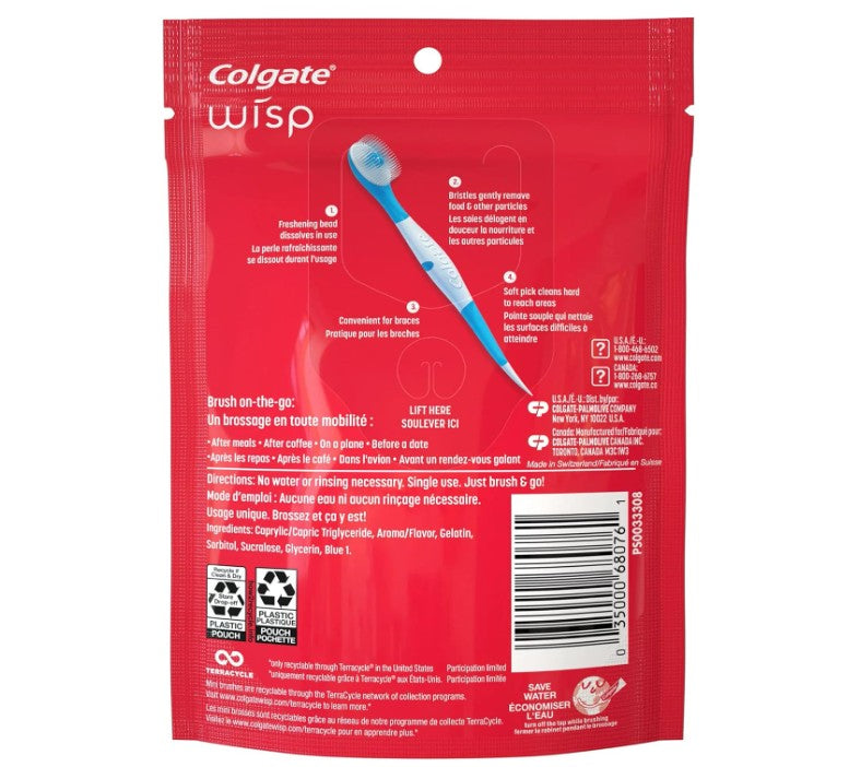 Colgate Wisp Max Fresh Mini Brushes Pack of 24