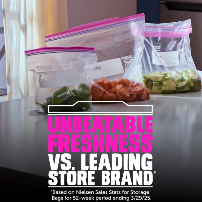 Ziploc Gallon Food Storage Bags with Stand-Up Bottoms 42ct