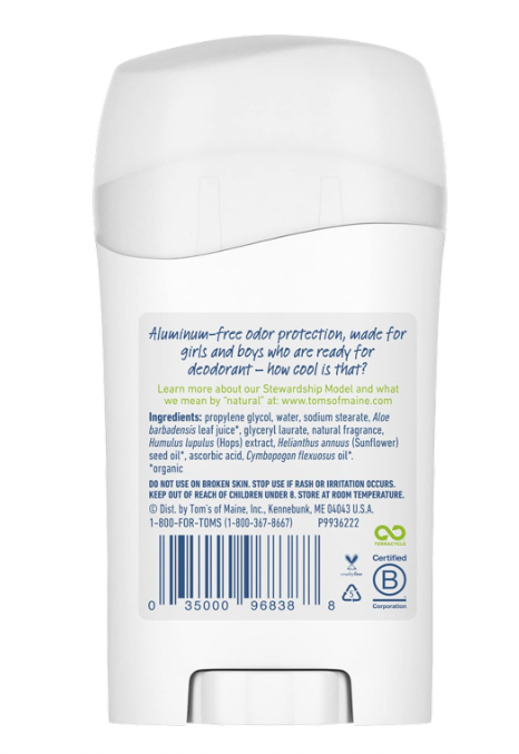 Tom's Of Maine Natural Wicked Cool Long-Lasting Summer Fun Deodorant 45.4g