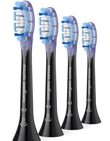 Philips Sonicare G3 Premium Gum Care Genuine Replacement Toothbrush Heads 6 Pack Black