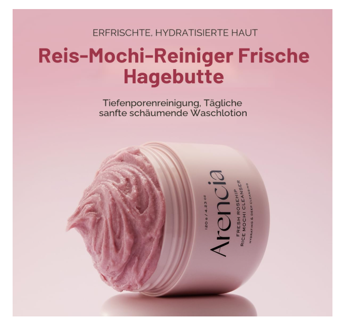 Arencia Fresh Rosehip Rice Mochi Cleanser 120g