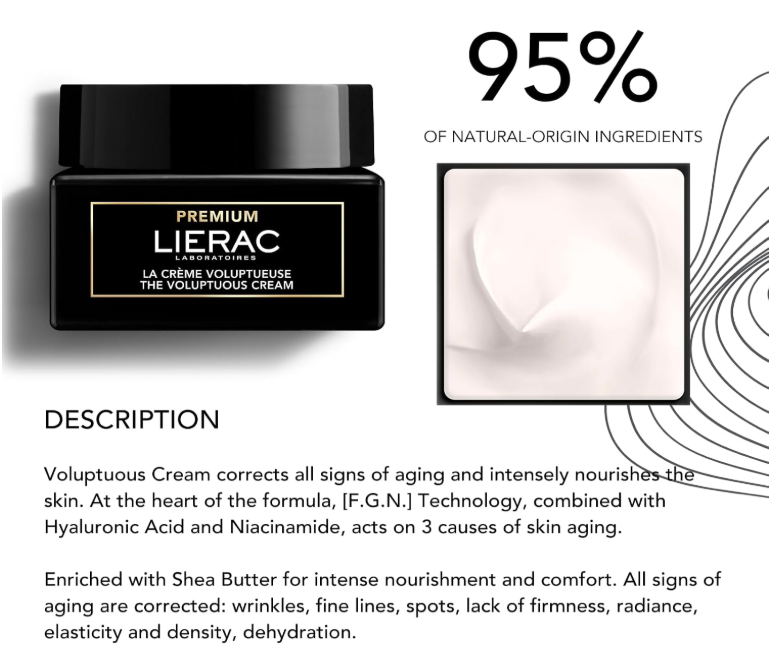 Lierac Premium Voluptuous Cream 50ml
