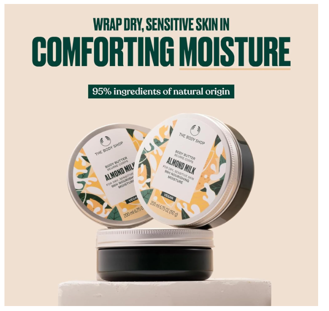 The Body Shop Almond Milk Body Butter 200ml