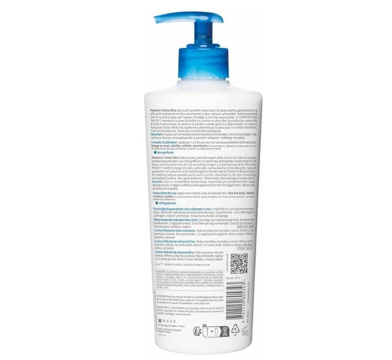 Bioderma Atoderm Ultra-Nourishing Cream Unscented 2 x 500ml