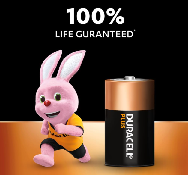 Duracell C Plus Alkaline 2 bulbs of 2 batteries 4 batteries