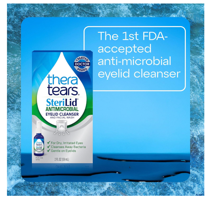 TheraTears SteriLid Antimicrobial Eyelid Cleanser and Facial Wash 59ml