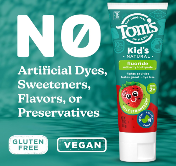 Tom's Of Maine Natural Kid's Fluoride Toothpaste 144g