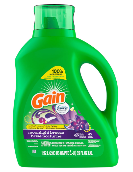 Gain Liquid Laundry Detergent Moonlight Breeze 1.92L 2pck